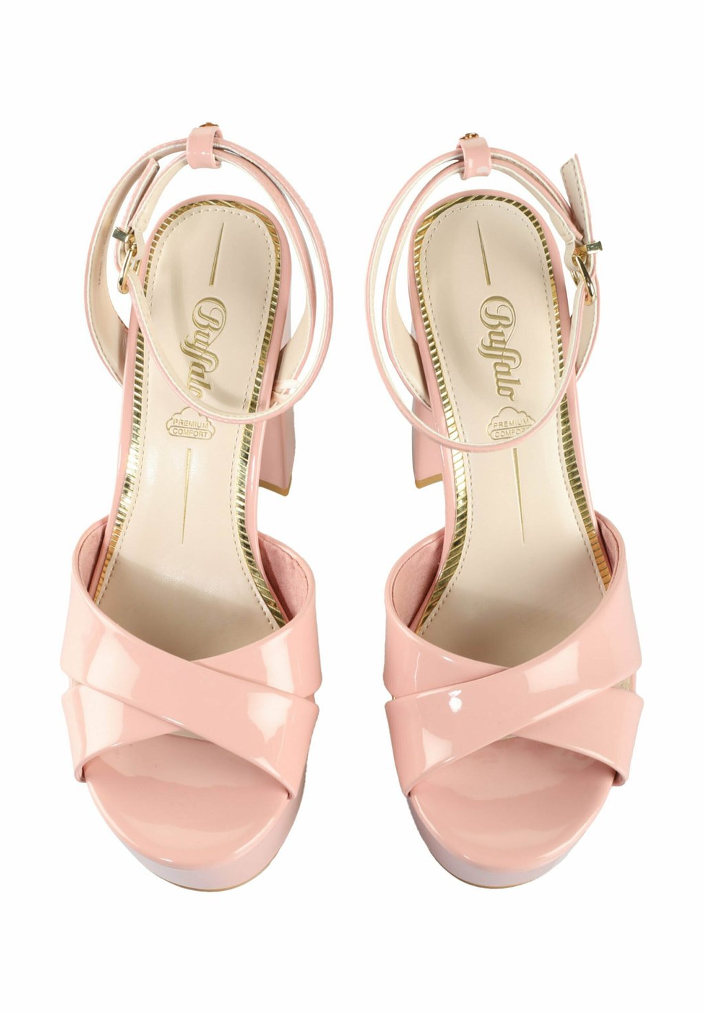Босоножки на высоком каблуке JESSIE CROSS - Platform sandals Buffalo, светло-розовый — фото 3