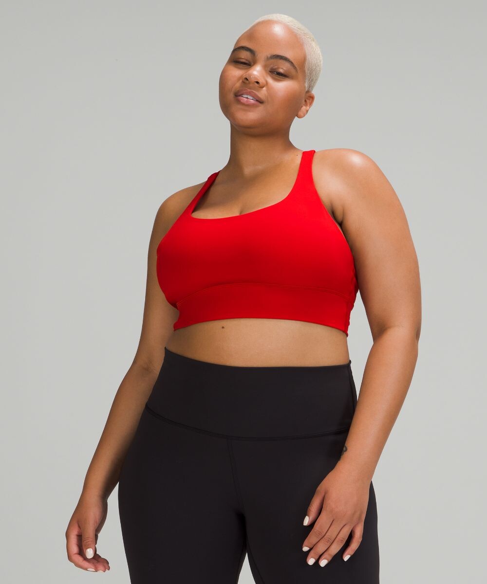 

Удлиненный бюстгальтер Energy Lululemon, красный