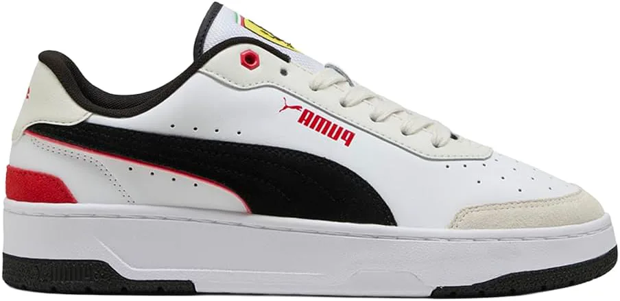 Мужские кроссовки PUMA Scuderia Ferrari Ca Match с шнуровкой для повседневной носки - белые, белый