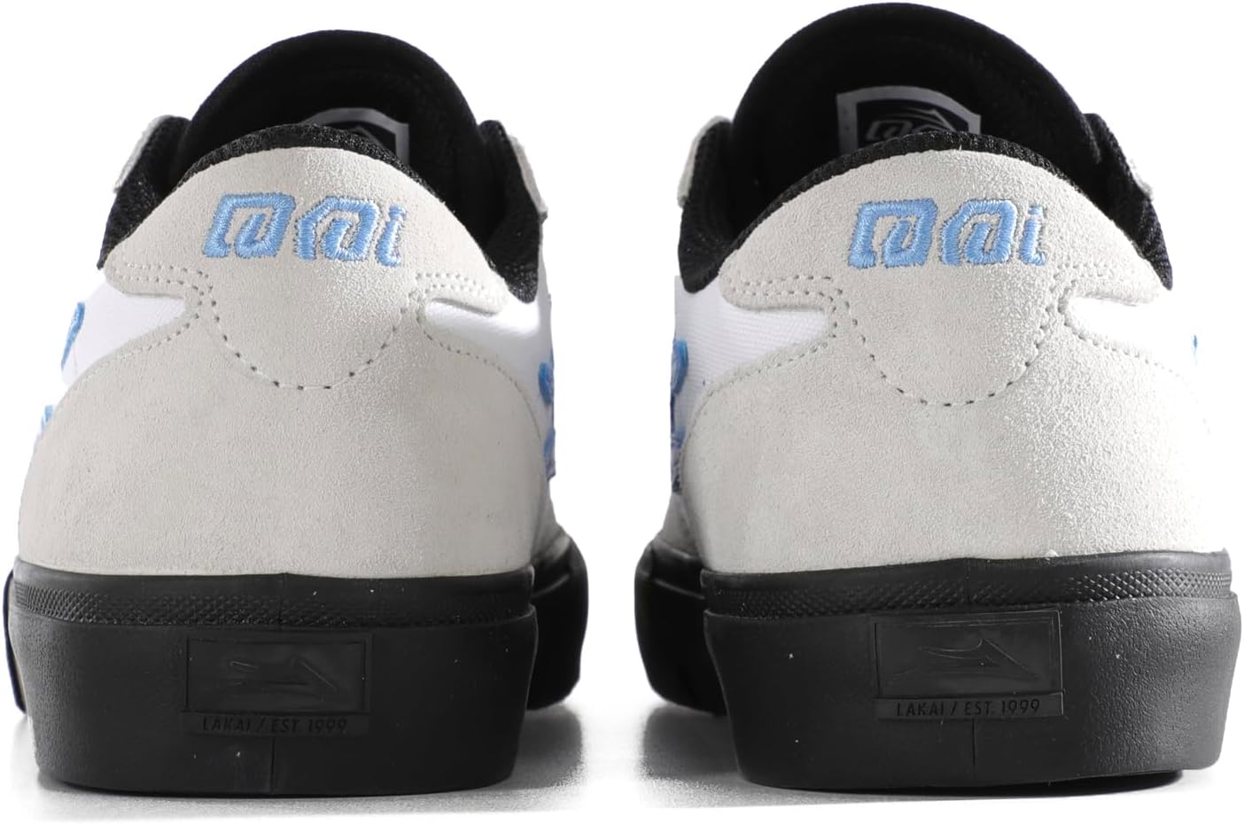 Мужские скейтбордические кроссовки Lakai Manchester - низкие кеды для скейтборда, белый/черный — фото 4