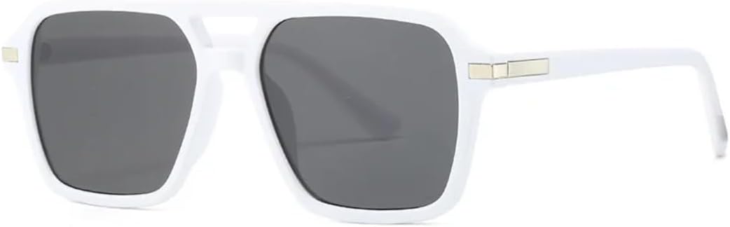 

Солнцезащитные очки для мужчин и женщин - защита UV400 - градиентные линзы коричневого цвета с леопардовым принтом для занятий спортом на открытом воздухе и вождения DSVIGF, White-black