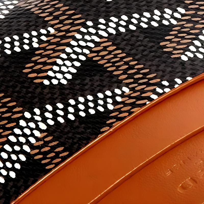 

GOYARD Кошелек для карт Saint Sulpice из прорезиненного холста унисекс коричневый и black