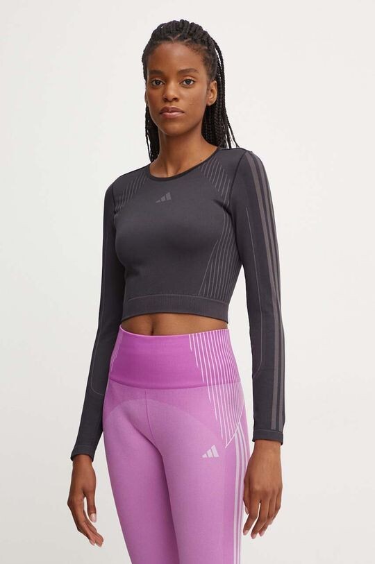 

Вяжем тренировочный лонгслив adidas Performance, черный