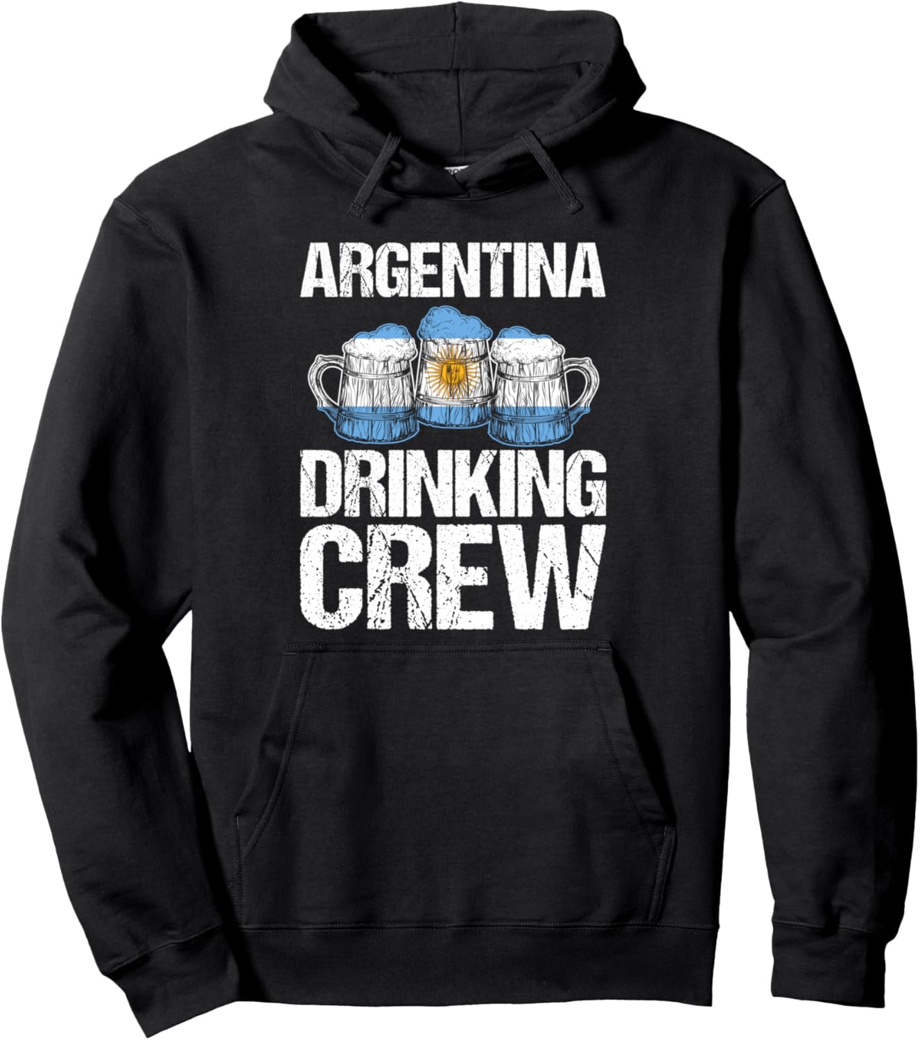 

Аргентинская пьющая компания Аргентина пьющая толстовка Drinking Team & Argentinian Flag Gift, черный