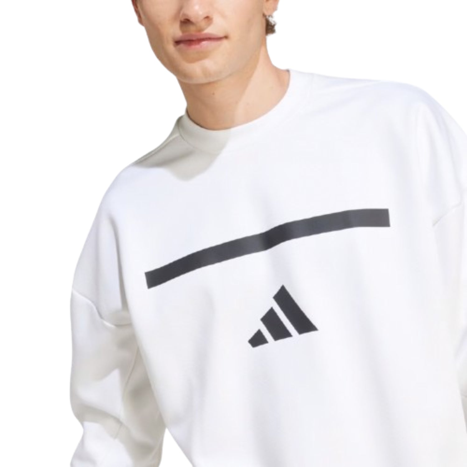 Новая толстовка Adidas ZNE 'Бело-черный' — фото 2