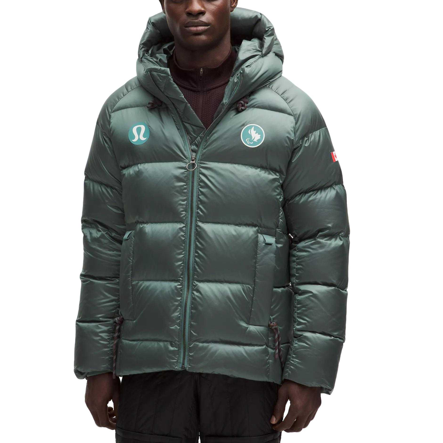 

Мужская пуховая куртка и пальто сборной Канады Lululemon, rip tide зеленый