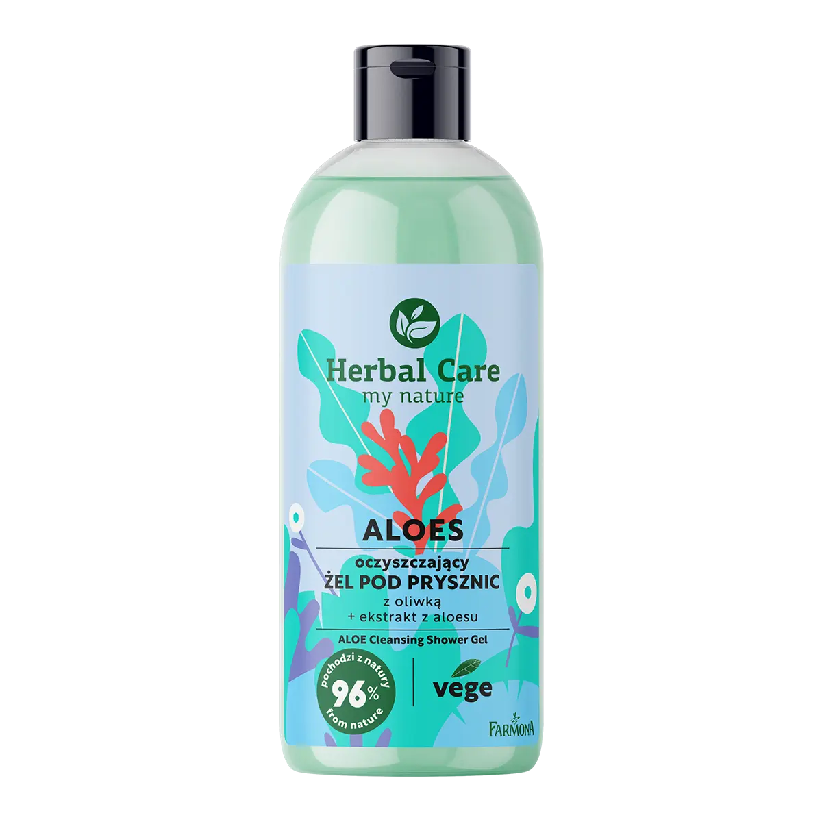 

Очищающий гель для душа с оливкой Herbal Care Aloes, 500 мл