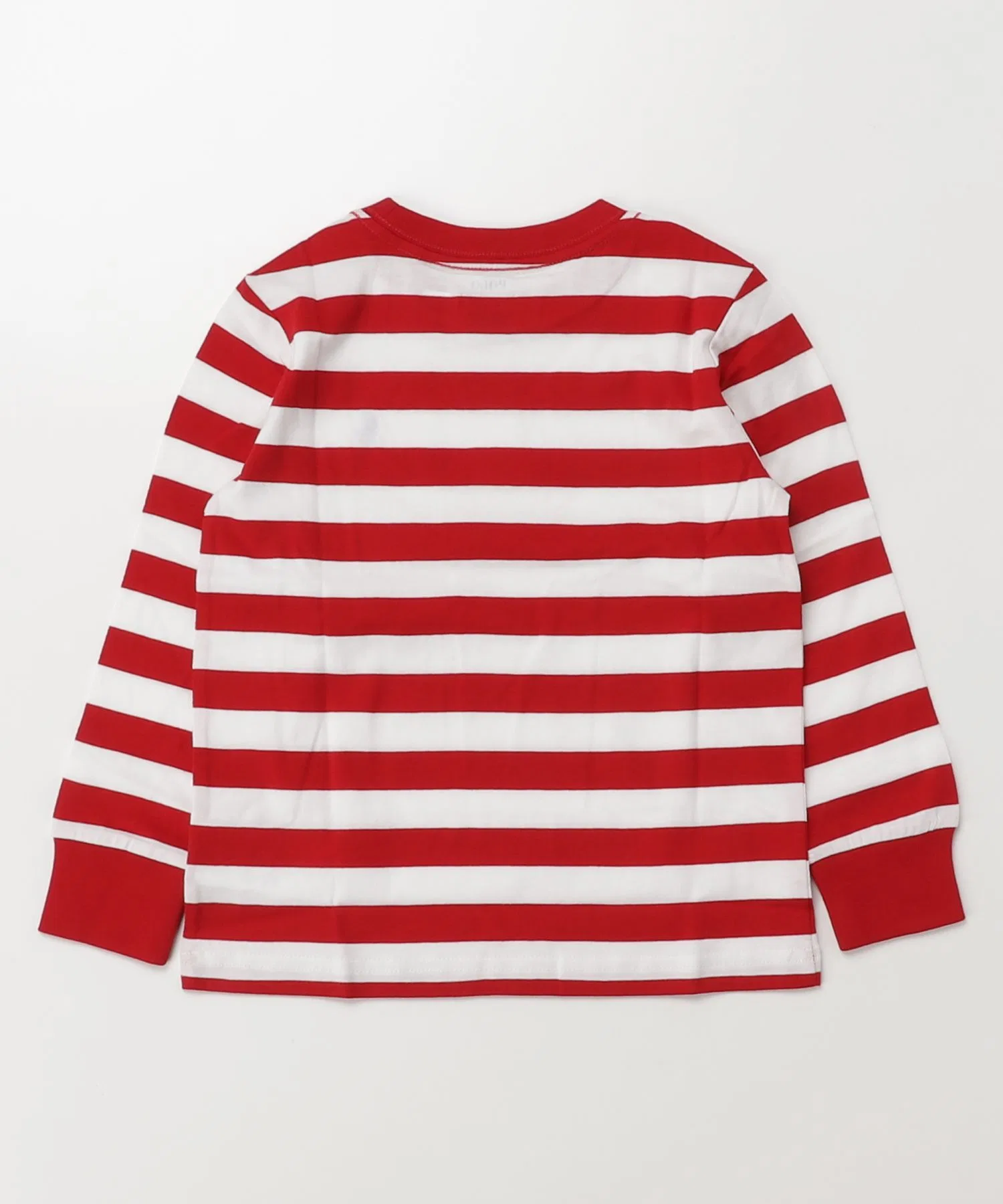 Детская футболка с длинным рукавом в полоску POLO RALPH LAUREN CHILDRENSWEAR красная — фото 4
