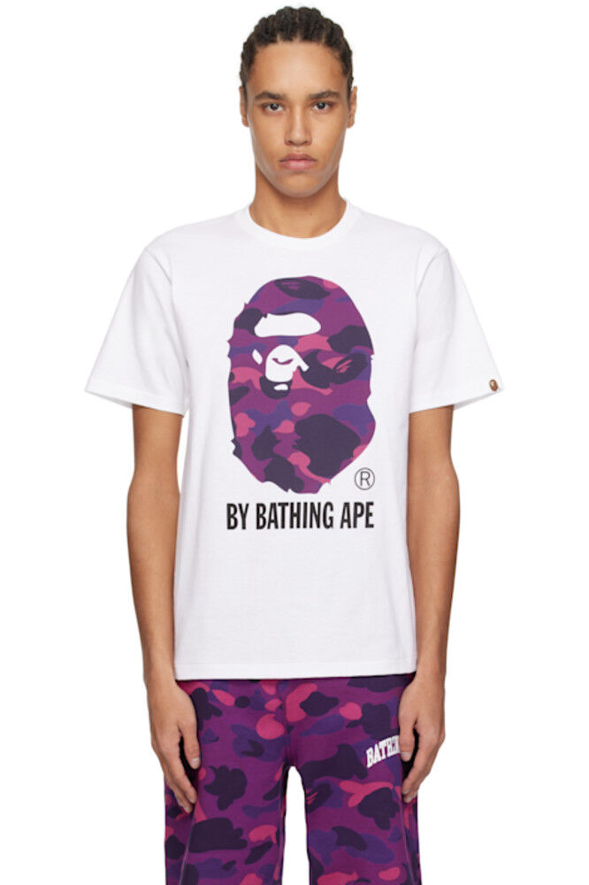 

Футболка камуфляжного белого цвета «By Bathing Ape» BAPE