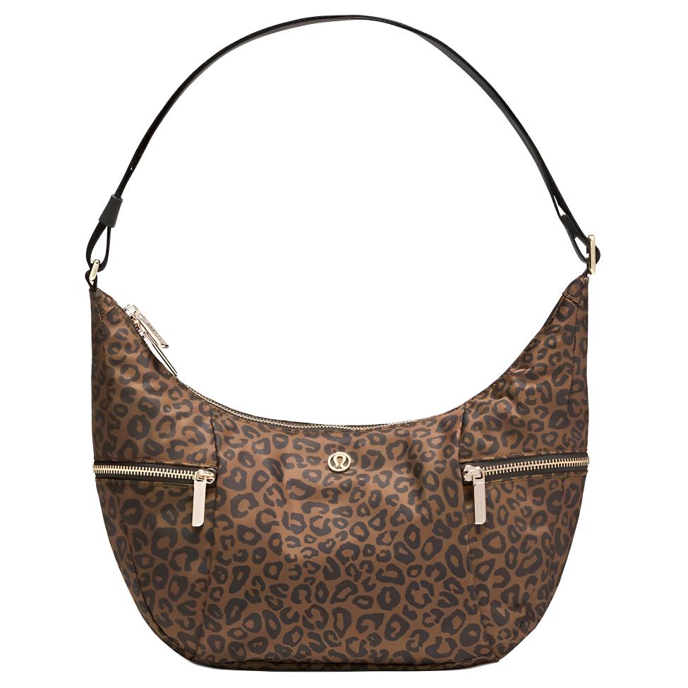 

Lululemon Нейлоновая женская сумка через плечо коричневая, Brown