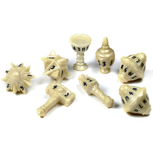 

Аксессуары PolyHero Dice Cleric Polyhedral Set: Celestial Ivory (8)