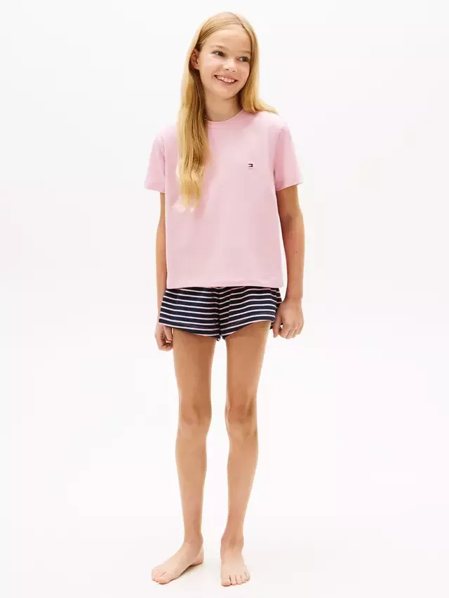 Детский короткий пижамный комплект, разноцветный Tommy Hilfiger