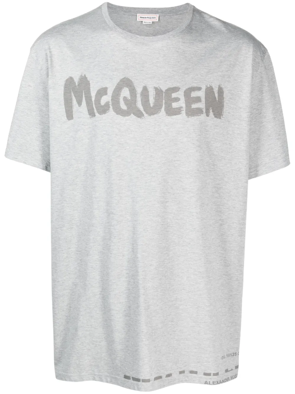 

Футболка с логотипом Alexander McQueen, серый