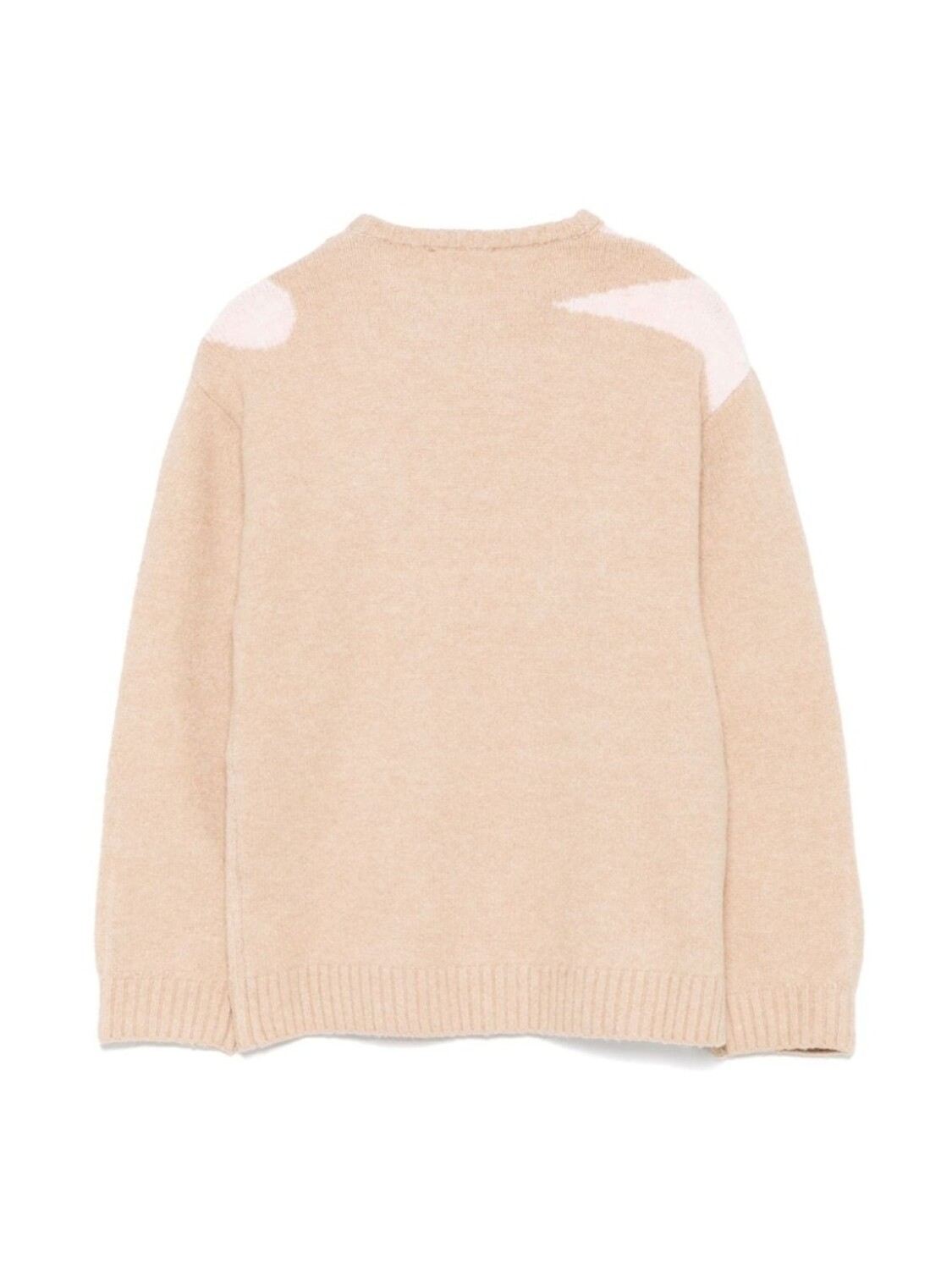 Свитер Pinko Kids, вязанный интарсией, коричневый — фото 2