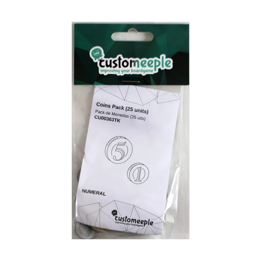 

Набор монет с цифрами, Game Accessories (Customeeple)