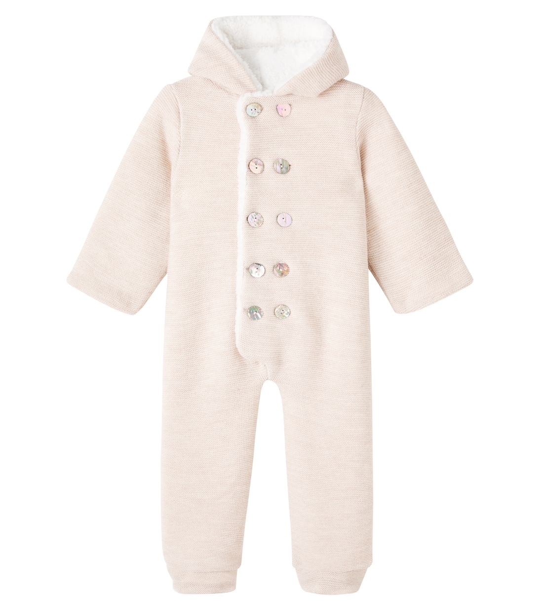 

Шерстяной зимний комбинезон Baby Alejo La Coqueta, Oatmeal Melange