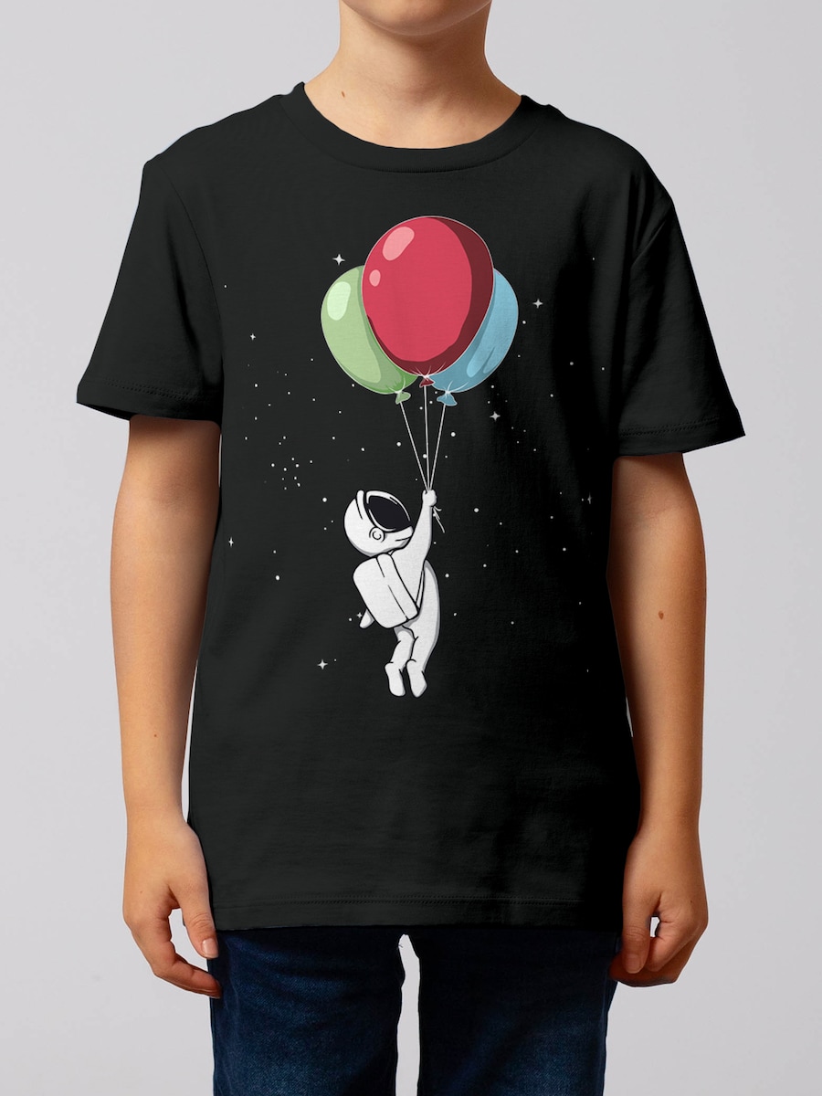 Рубашка watabout.kids Little Balloon Astronaut, черный — фото 3