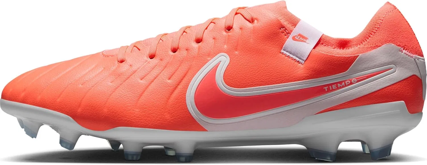 Футбольные бутсы Nike Tiempo Legend 10 Academy SG-Pro Anti-Clog Traction для игры на мягкой траве DV4338, Hot Lava White