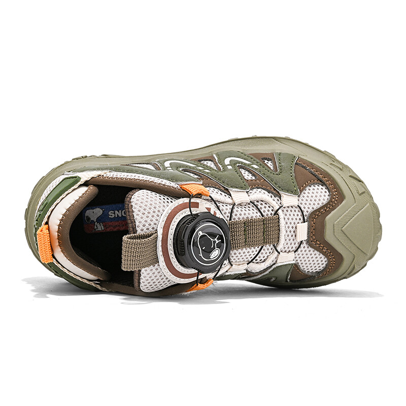 Кроссовки Snoopy Kids Lifestyle Shoes Kids Low-top Green/Beige, хаки — фото 3