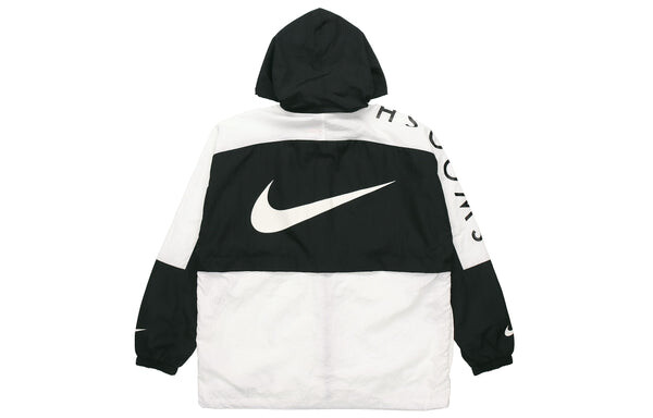 Куртка Nike Casual Sports Hooded Jacket Men's Black/White, белый — фото 2