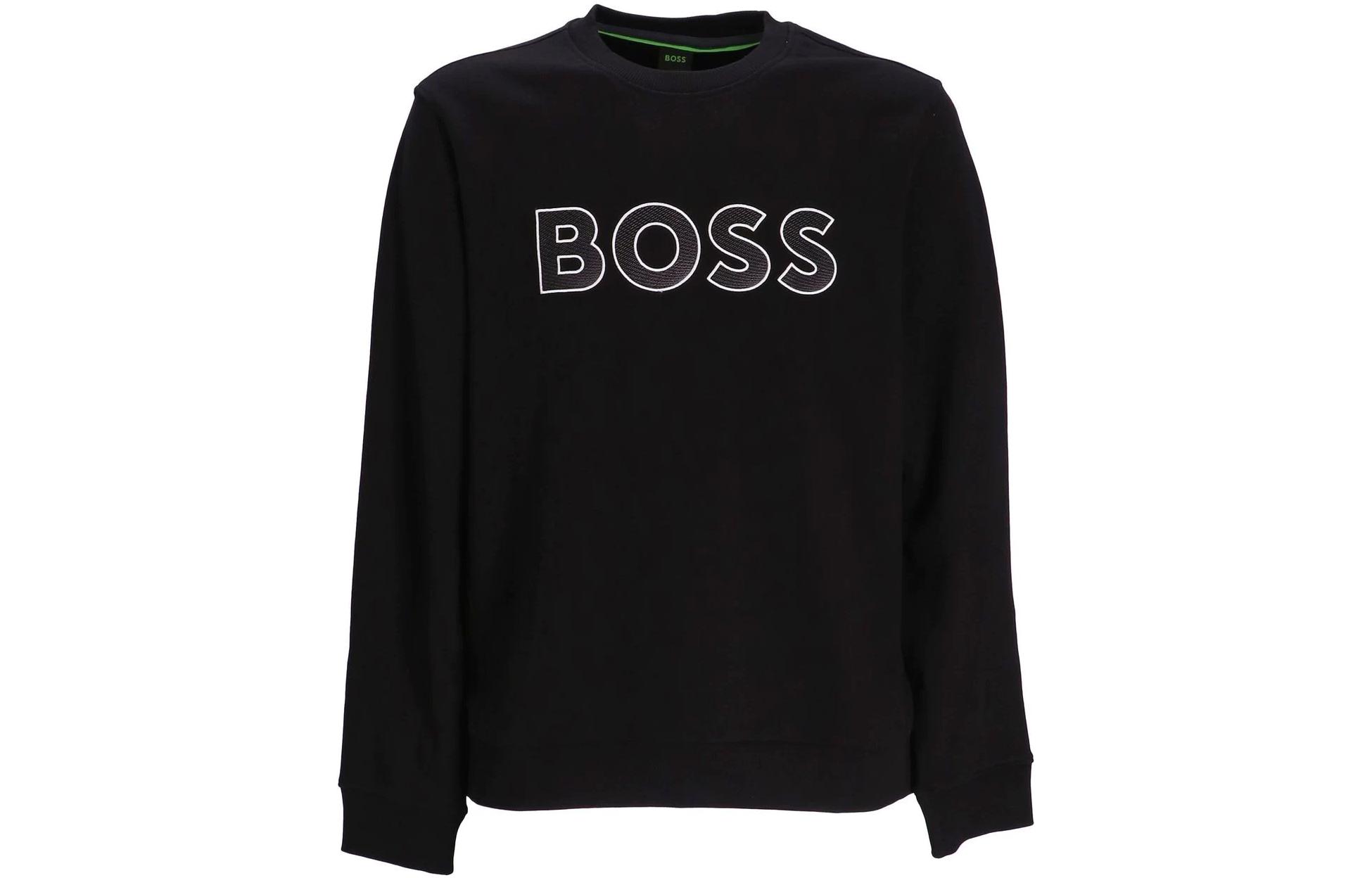 

Толстовка с принтом логотипа HUGO BOSS, черный