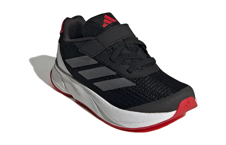 Кроссовки adidas Duramo SL J 'Black Iron Scarlet', черный/красный — фото 3