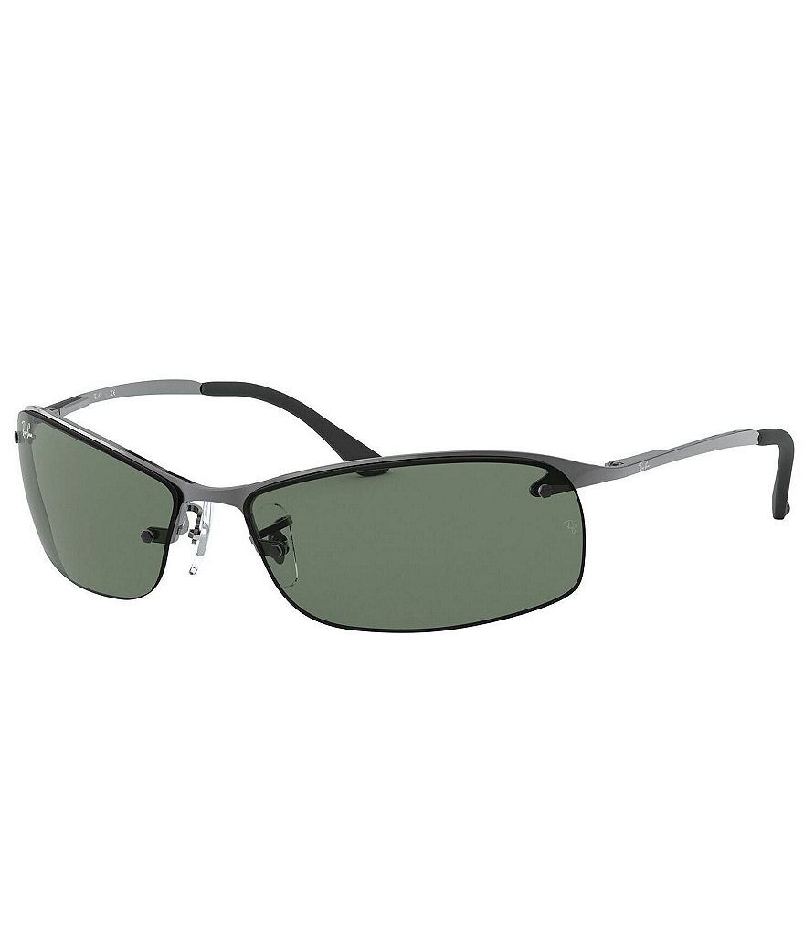 

Прямоугольные солнцезащитные очки Ray-Ban унисекс RB3183 63 мм, серый