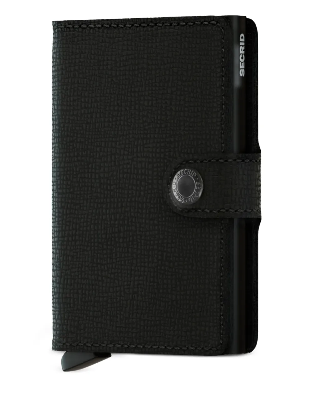 

Кожаный мини-кошелек на пуговицах Secrid, черный