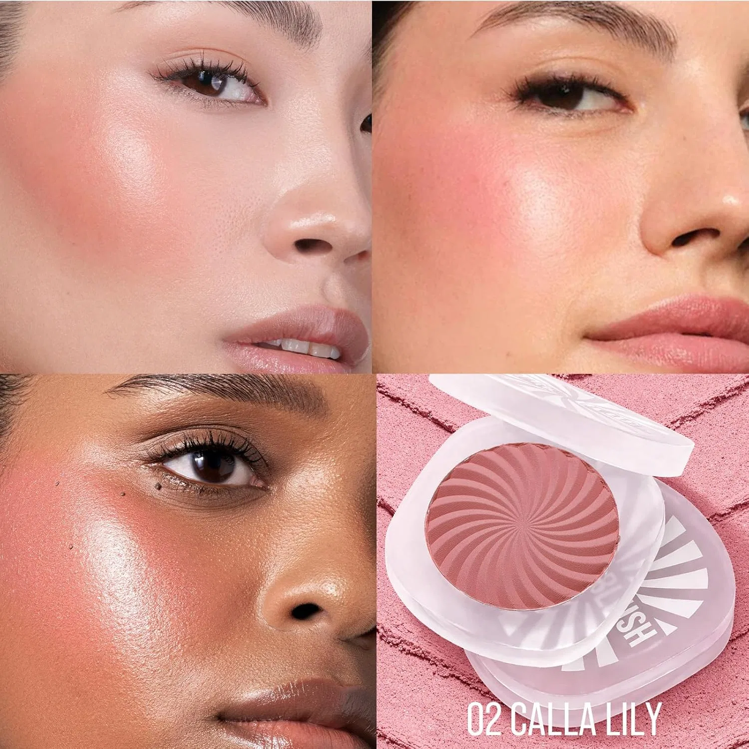 Палетка матовых румян «Cheeky Blush Makeup Palette 02 Calla Lily» от TINTARK Tintark, Pink — фото 2