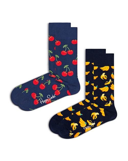 

Классические носки Cherry Crew, упаковка из 2 шт. Happy Socks, цвет Blue