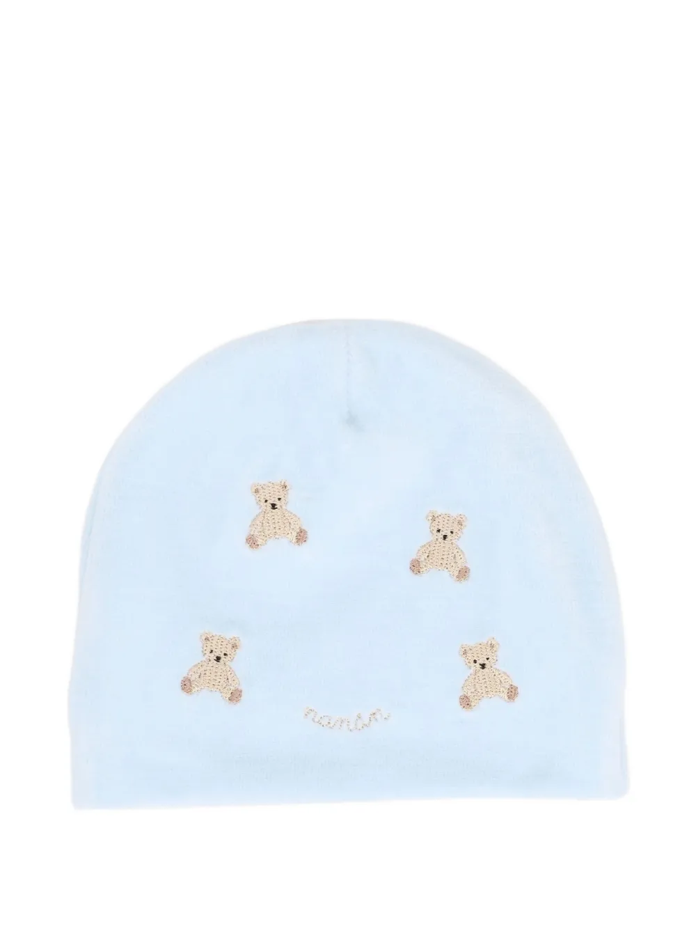 

Шапка с вышивкой в виде медвежонка NANAN, синий