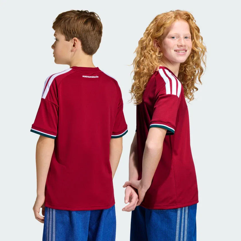 Детская домашняя футболка adidas Hungary 26, Team Victory Red — фото 2