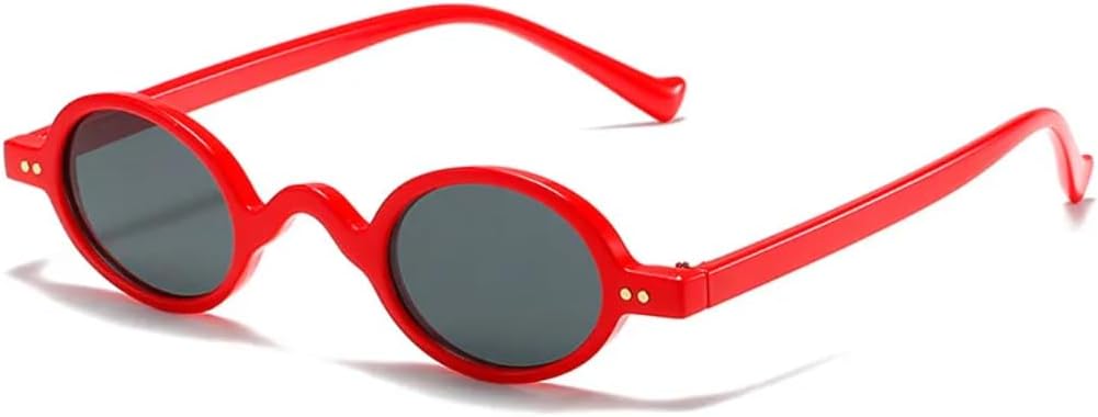 

Винтажные модные круглые солнцезащитные очки для женщин и мужчин, роскошные дизайнерские популярные солнцезащитные очки в стиле панк с маленькой оправой SZVVBKK, Red Black