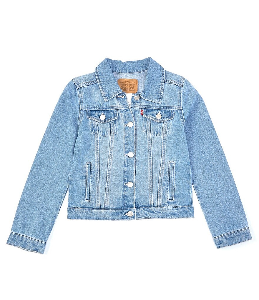 

Джинсовая куртка дальнобойщика Levi's для девочек 7–16 лет, синий
