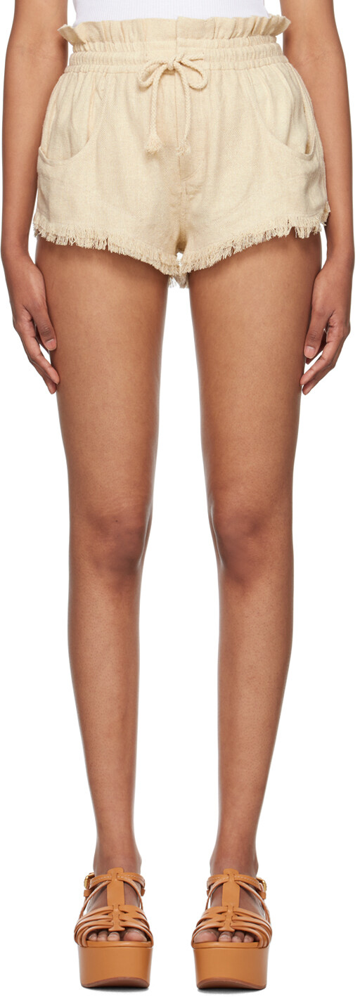 

Бежевые шорты Talapiz Экрю Isabel Marant Etoile