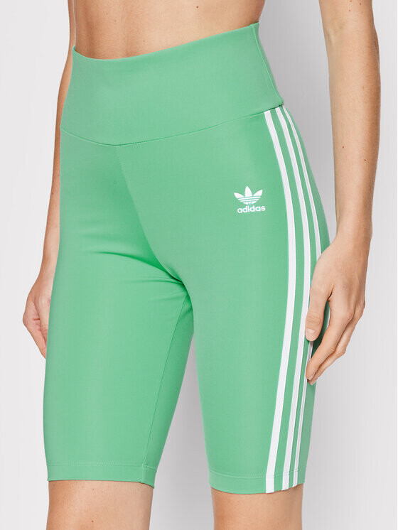 

Байкерские шорты узкого кроя Adidas, зеленый