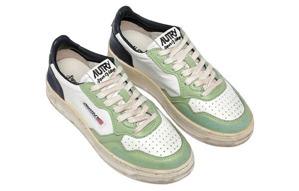 Кроссовки medalist super vintage low leather sneakers 'white green teal' Autry, белый — фото 3