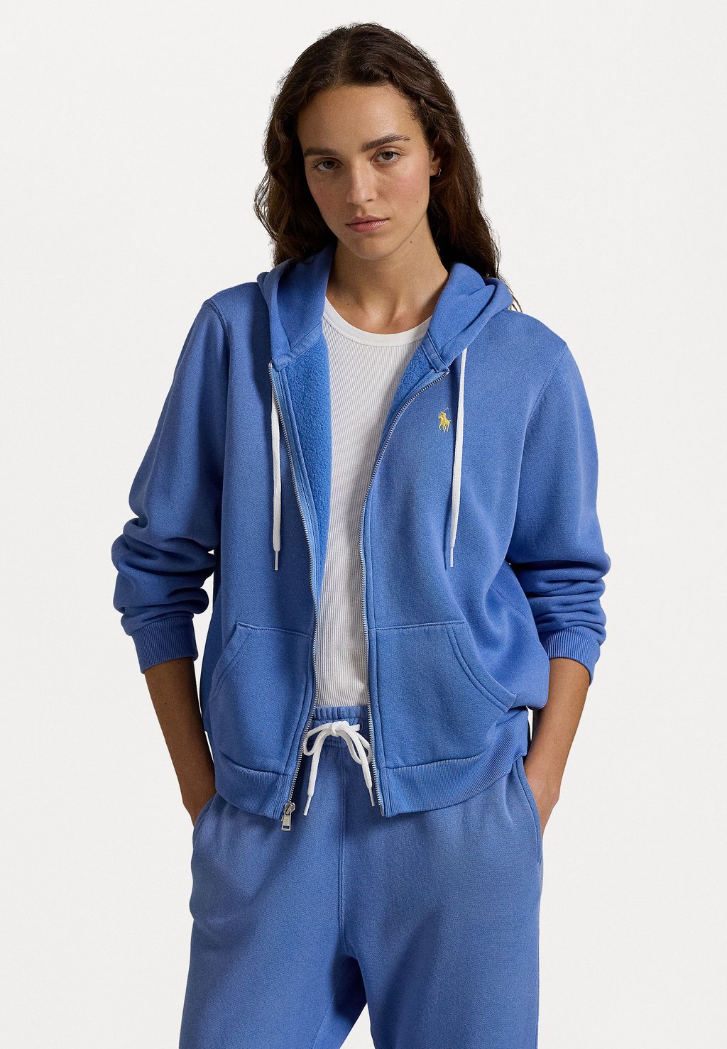 

Толстовка на молнии FLEECE FULL ZIP HOODIE Polo Ralph Lauren, синий