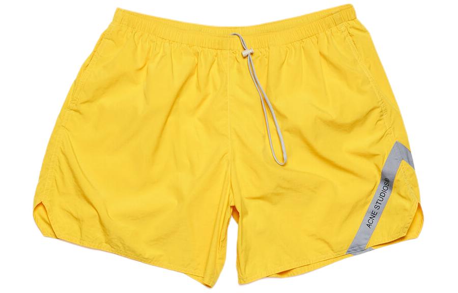 Acne Studios Повседневные шорты мужские светло-желтые — фото 3