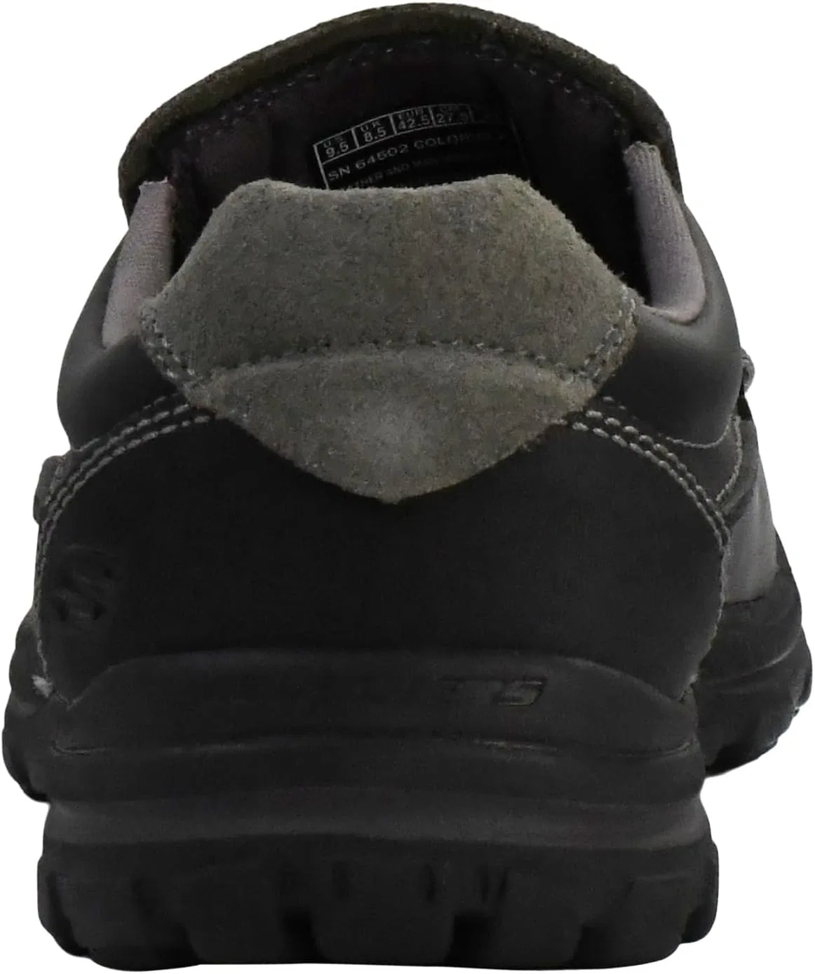 Мокасины мужские Skechers, черная кожа — фото 3