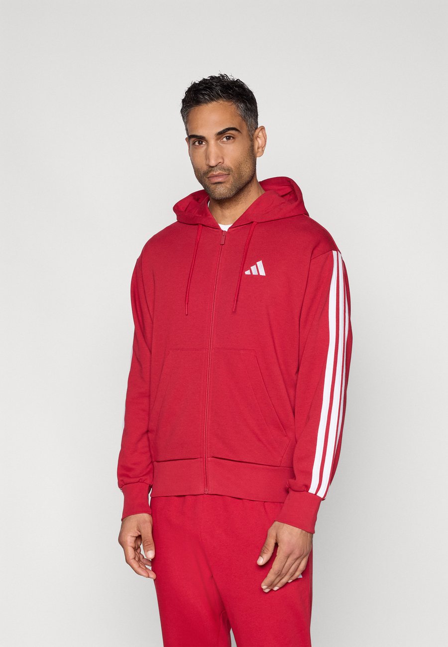 

Толстовка Adidas Sportswear Zip-up sweatshirt, Active Maroon/White/Bordeaux