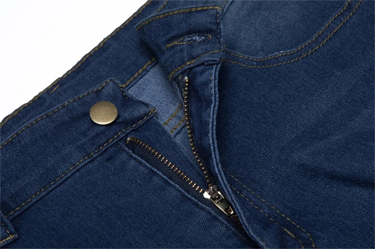 

Andongnywell Женские джинсы Skinny с потертостями и разрывами