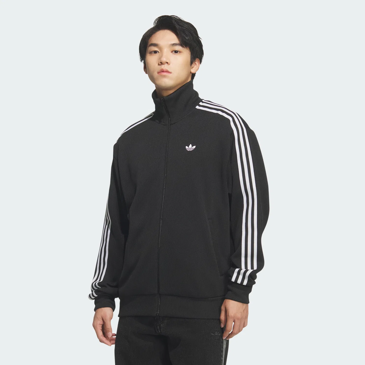 Мужской вязаный спортивный топ Adidas Fb, чёрный — фото 3