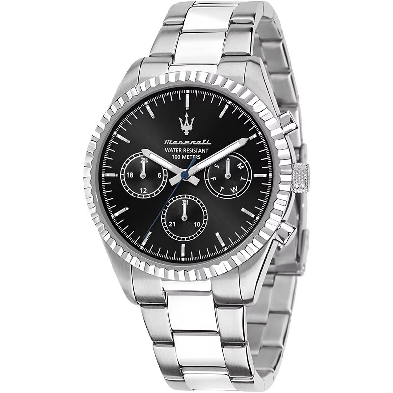 

Maserati Часы Wrist Watch Quartz Movement Steel Stainless Steel Strap 43mm Blue Dial Men's Watch