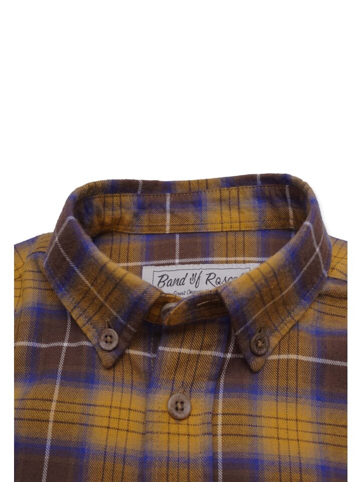 Рубашка Band of Rascals Shirts Flannel Check, коричневый — фото 4