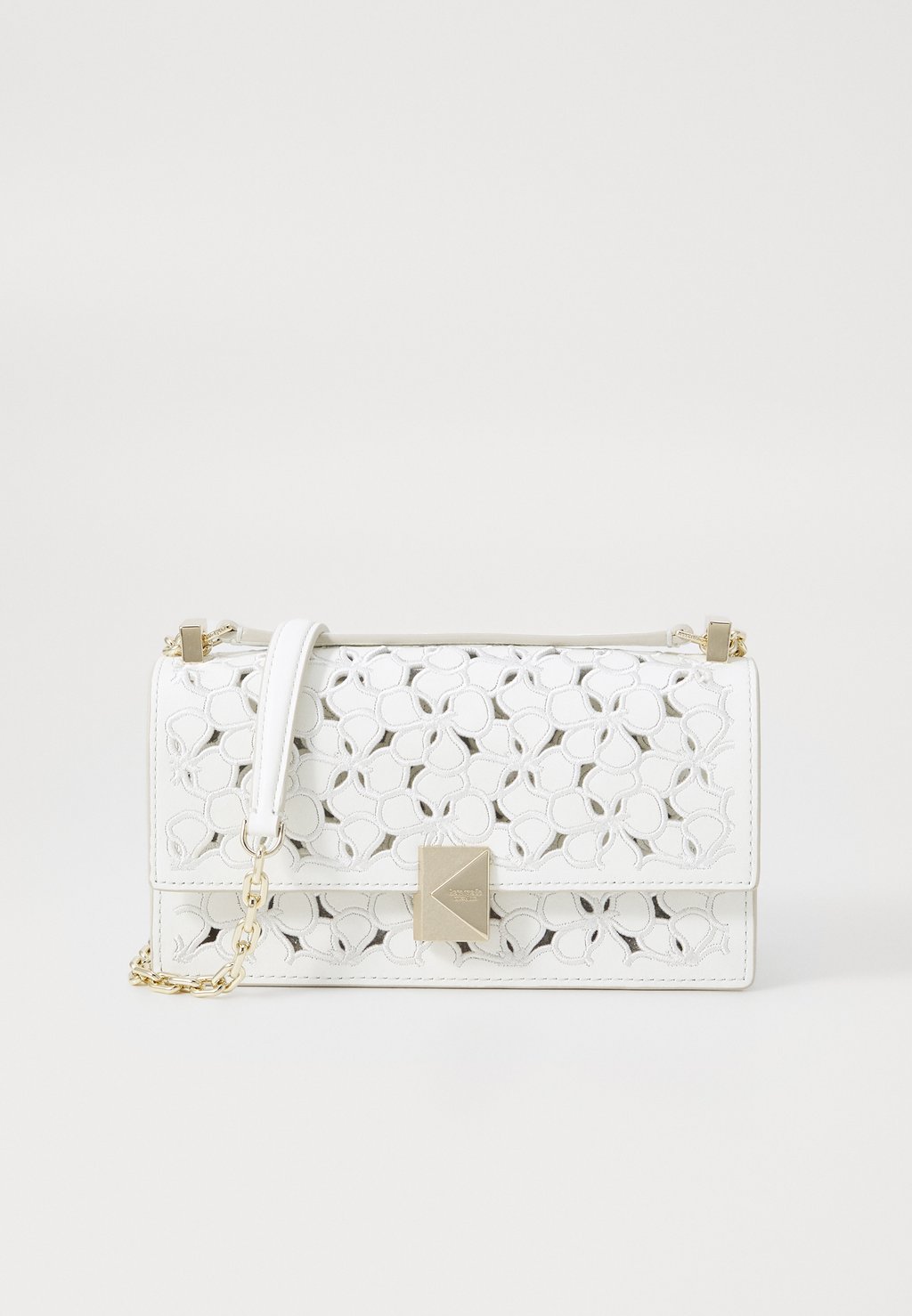 

Сумка через плечо DECO EYELET MINI FLAP CHAIN - Across body bag kate spade new york, белый