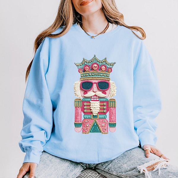 

Свитшот женский легкий, окрашенный в стиле garment dyed, с принтом в стиле пэчворк в розовых и бирюзовых тонах Simply Sage Market, Hydrangea, Розовый, Свитшот женский легкий, окрашенный в стиле garment dyed, с принтом в стиле пэчворк в розовых и бирюзовых