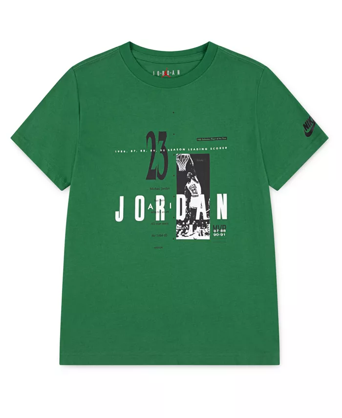 

Футболка с коротким рукавом Little Boys Brand Crew Jordan, зеленый