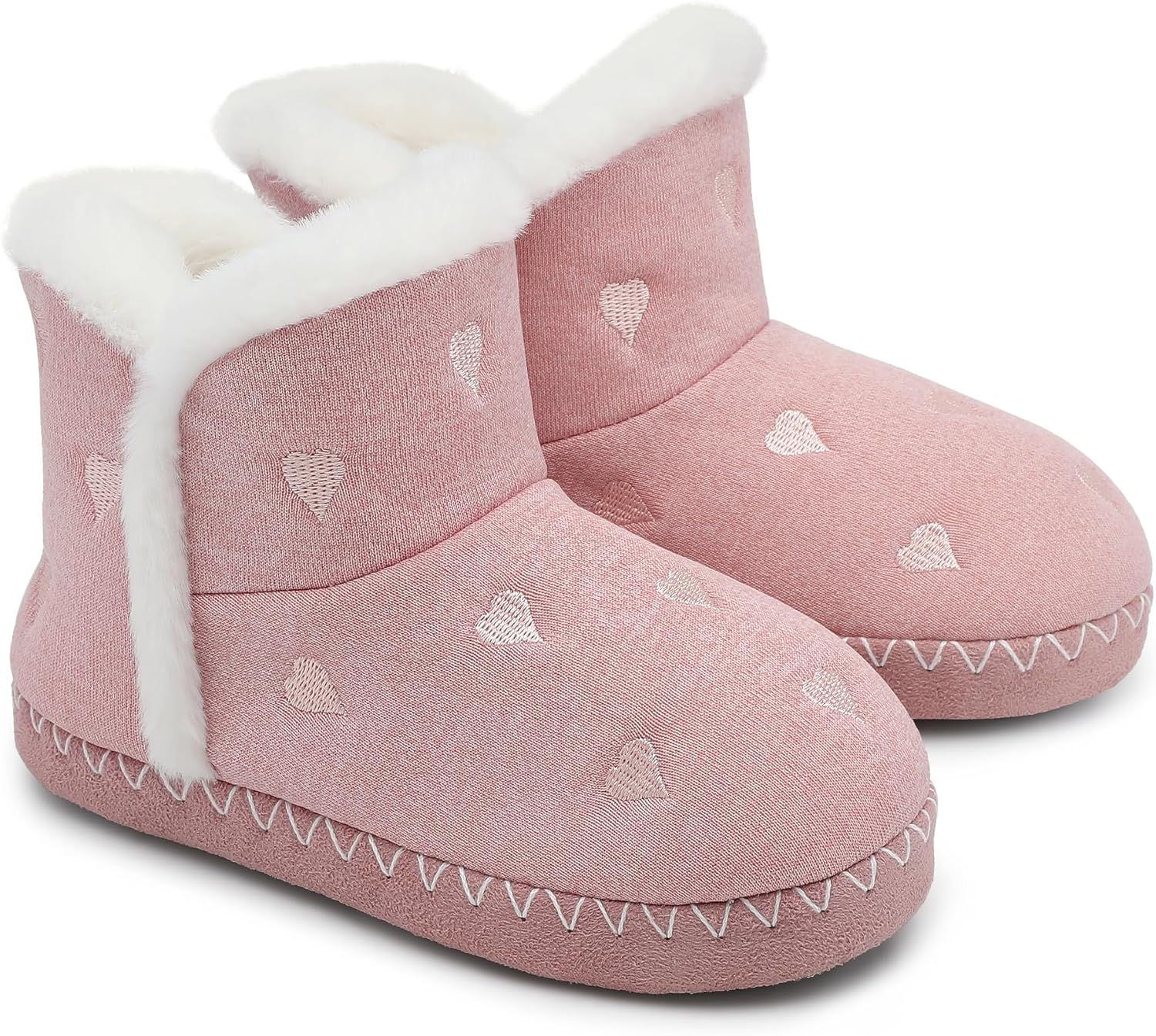 

Девочкам теплые зимние легкие сапожки-тапочки, удобные и прочные, принцесские ботильоны для старших детей NCCB, Pink