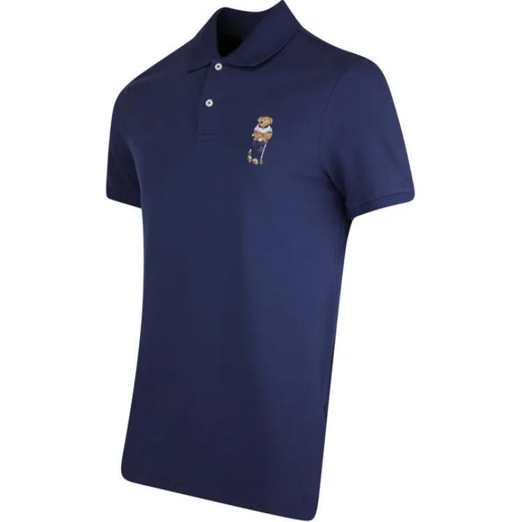 Футболка с коротким рукавом Cotton T shirt Polo Ralph Lauren, морской синий — фото 4